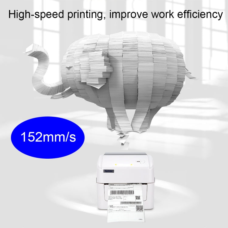 Xprinter XP-420B 108mm Express Order Printer Thermal Label Printer, Style:USB+LAN Port(US Plug) - Printer by Xprinter | Online Shopping South Africa | PMC Jewellery | Buy Now Pay Later Mobicred