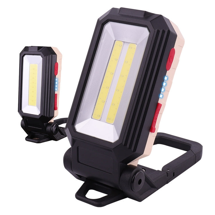 W559 2 COB + T6 Glare Car Inspection Working Light USB Charging LED Folding Camping Lamp with Hook + Magnet - free shipping - PMC Jewellery - Order now!