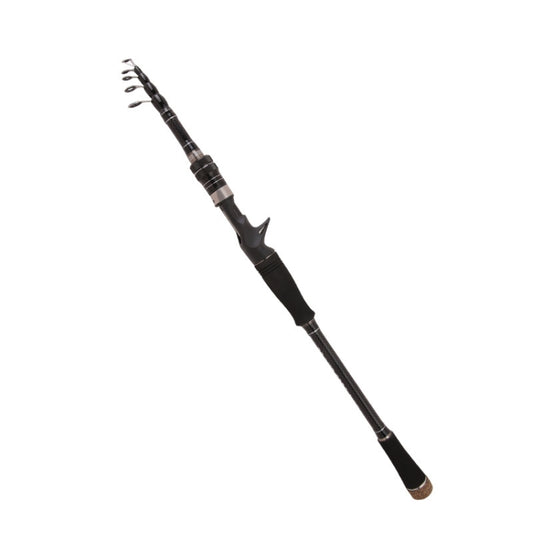 Carbon Telescopic Luya Rod Short Section Fishing Throwing Rod, Length: 2.1m(Curved Handle) - Fishing Rods & Accessories by PMC Jewellery | Online Shopping South Africa | PMC Jewellery | Buy Now Pay Later Mobicred