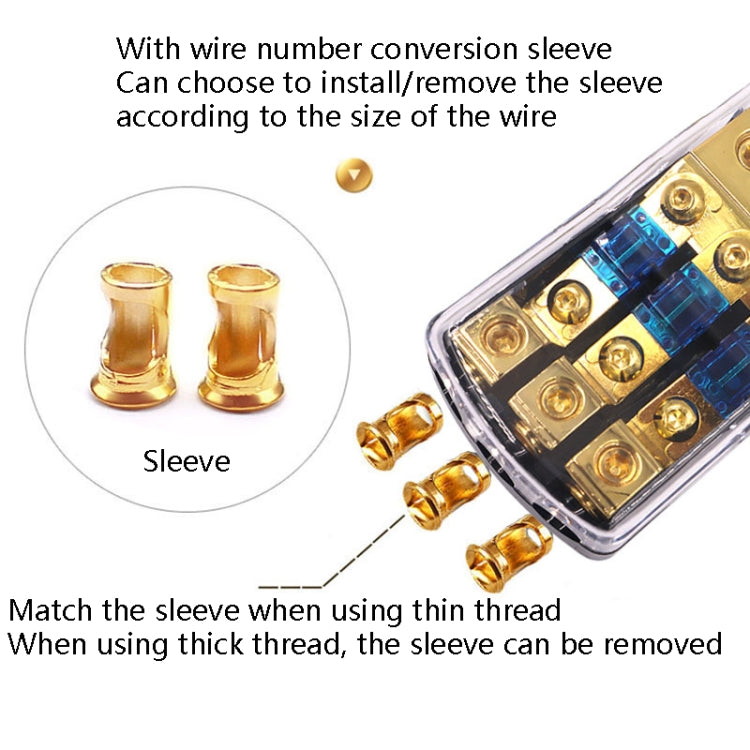 Car Audio Modification Fuse Holder Fuse Liner Fuse Splitter, Specification: 1 In 3 Out - Fuse by PMC TechLife | Online Shopping South Africa | PMC TechLife | Buy Now Pay Later Mobicred