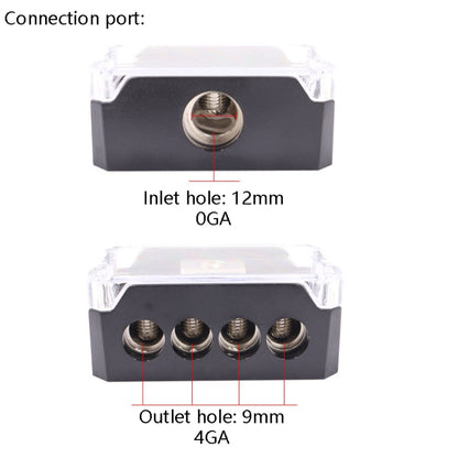 Car Audio Power Amplifier One Point Four Junction Box Hub Splitter(DB29) - Car Amplifiers by PMC Jewellery | Online Shopping South Africa | PMC Jewellery | Buy Now Pay Later Mobicred