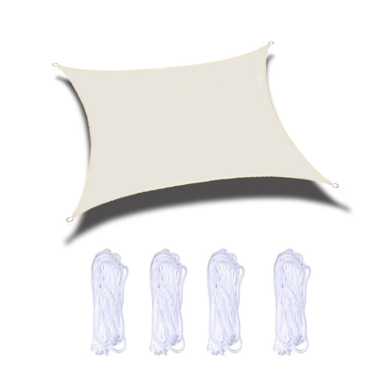 Outdoor Garden Sunshade Sail Waterproof Anti-UV Canopy, Size: 2m x 3m(Beige) - Tents & Accessories by PMC TechLife | Online Shopping South Africa | PMC TechLife