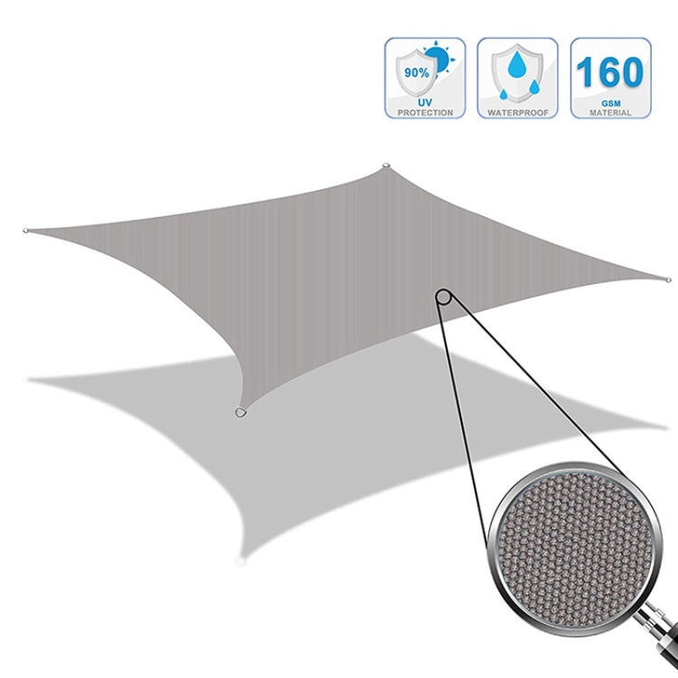 Triangle Outdoor Garden Sunshade Sail Waterproof Anti-UV Canopy, Size: 2m x 2m x 2m(White) - Tents & Accessories by PMC Jewellery | Online Shopping South Africa | PMC Jewellery