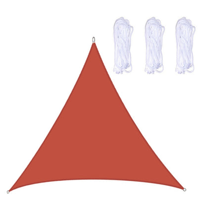 Triangle Outdoor Garden Sunshade Sail Waterproof Anti-UV Canopy, Size: 2.4m x 2.4m x 2.4m(Red) - Tents & Accessories by PMC Jewellery | Online Shopping South Africa | PMC Jewellery