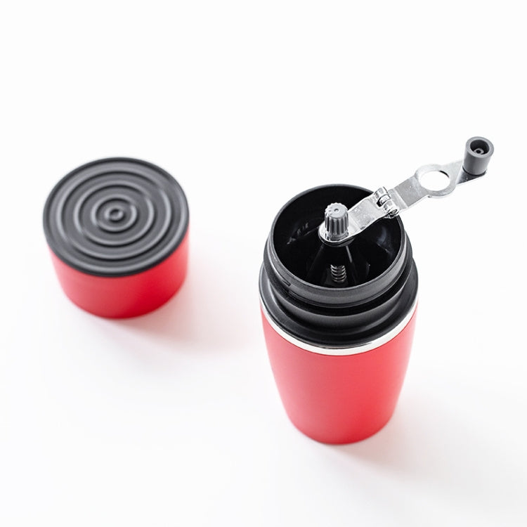 Portable Coffee Beans Grinder Home Hand-Cranked Coffee Machine Stainless Steel Grinder(Red) - free shipping - PMC TechLife - Order now!