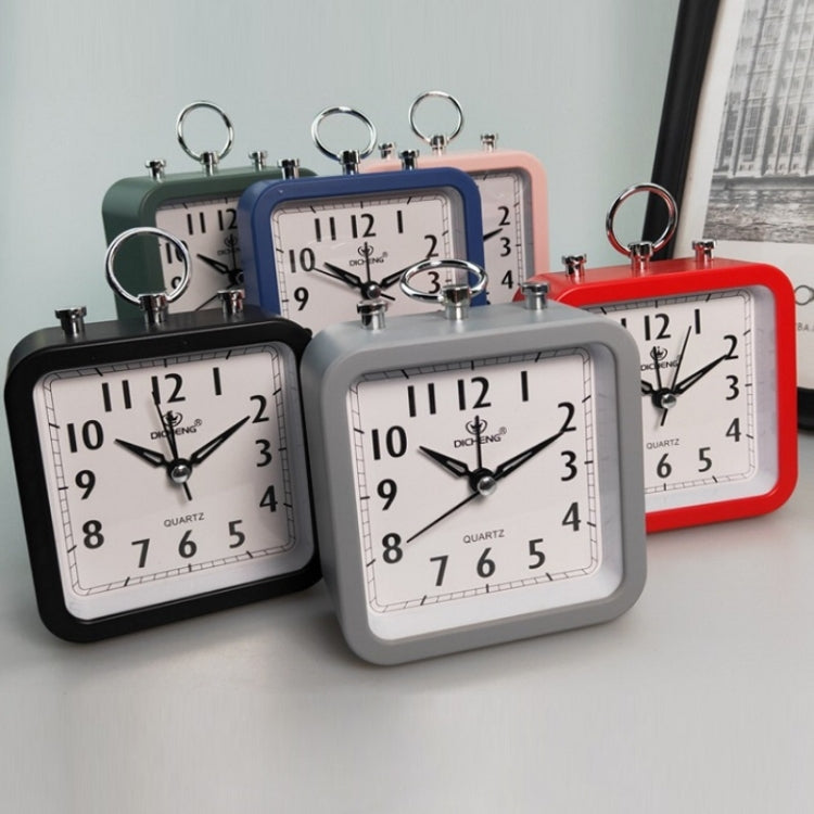 Candy Color Office Home Student Square Alarm Clock(Black) - Alarm Clocks by PMC TechLife | Online Shopping South Africa | PMC TechLife