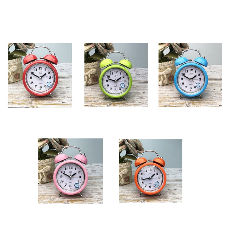 3 Inch Metal Bell Alarm Clock With Night Light Student Bedside Fashion Clock(Blue) - Alarm Clocks by PMc TechLife | Online Shopping South Africa | PMc TechLife | Buy Now Pay Later Mobicred