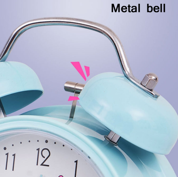 Student Cute Style Bell Alarm Clock Bedside Mute Clock With Light Specification��� Y34 3 Inch (Pink) - Alarm Clocks by PMc TechLife | Online Shopping South Africa | PMc TechLife | Buy Now Pay Later Mobicred