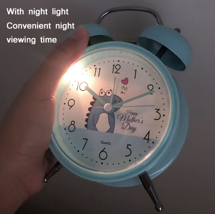 Student Cute Style Bell Alarm Clock Bedside Mute Clock With Light Specification��� Y34 3 Inch (Pink) - Alarm Clocks by PMc TechLife | Online Shopping South Africa | PMc TechLife | Buy Now Pay Later Mobicred
