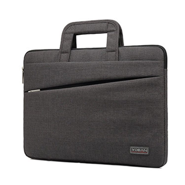 YOBAN Y-923-1 Casual Laptop Bag Waterproof Tablet Business Bag, Size: 14 inch(Dark Gray) - 14.1 inch by YOBAN | Online Shopping South Africa | PMC Jewellery | Buy Now Pay Later Mobicred