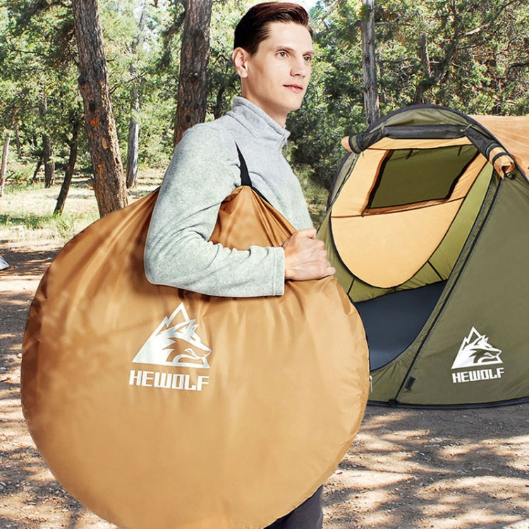 Hewolf 1766 Outdoor Automatic Windproof Quick-Opening Tent Camping Sunscreen Tent For 2-3 People (Army Green) - Tents & Accessories by PMC Jewellery | Online Shopping South Africa | PMC Jewellery