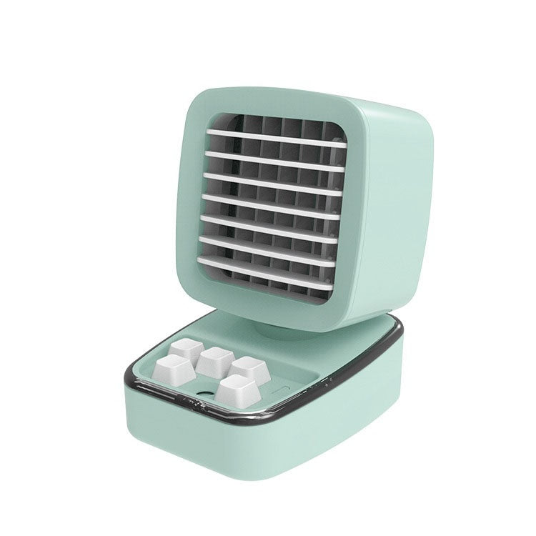A5 Mini Humidifying Refrigeration Air Conditioning Fan USB Home Desktop Water Cooling Fan(Mint Green) - Electric Fans by PMC TechLife | Online Shopping South Africa | PMC TechLife | Buy Now Pay Later Mobicred