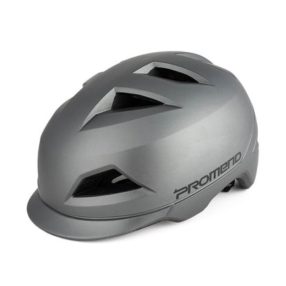 PROMEND 12H19 Summer Cool Motorcycle Riding Half Helmet Helmet Outdoor Off-Road Helmet With Tail Light, Size: Code(Matte Titanium Color) - Protective Helmet & Masks by PROMEND | Online Shopping South Africa | PMC Jewellery | Buy Now Pay Later Mobicred