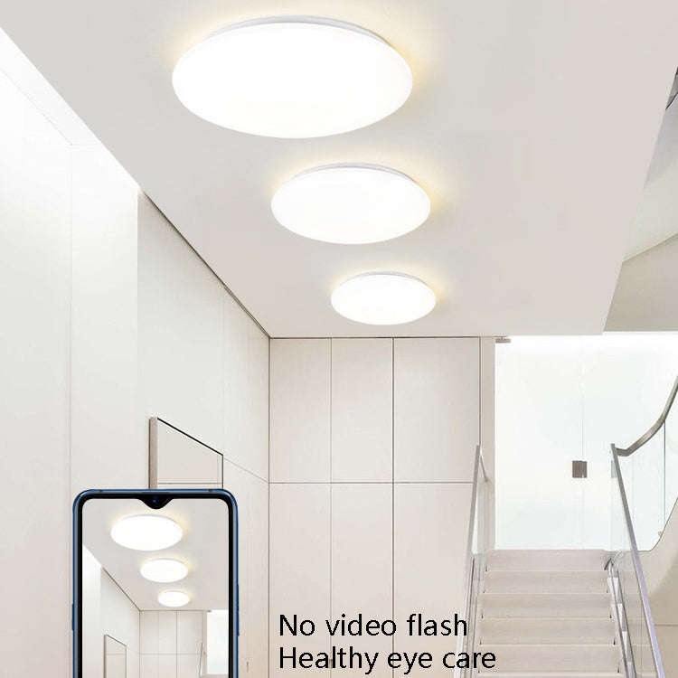 LED Sound Light Control Ceiling Lamp Round Corridor Intelligent Sensor Lamp, Power source: 24W 400mm(Warm White) - free shipping - PMC TechLife - Order now!