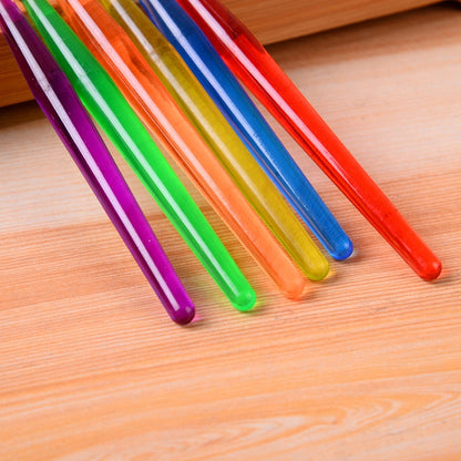 Zhu Ting Color Plastic Rod Children Paint Brush Set Gouache Watercolor Paint Brush Set, Model: 6pcs/Set - Art Supplies by PMC Jewellery | Online Shopping South Africa | PMC Jewellery