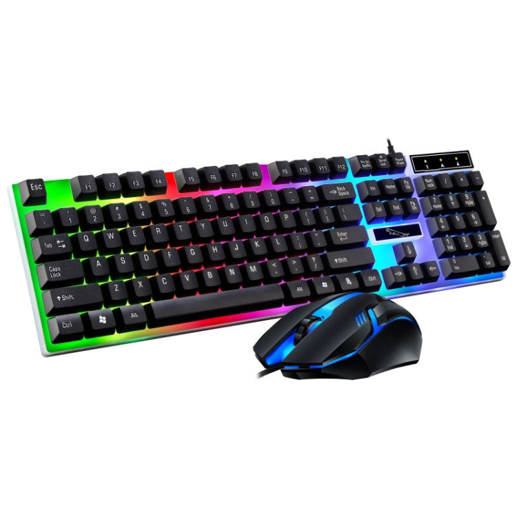 ZGB G21B Colorful Glow USB Wired Keyboard Mouse Set(Black) - Wired Keyboard by ZGB | Online Shopping South Africa | PMC Jewellery | Buy Now Pay Later Mobicred