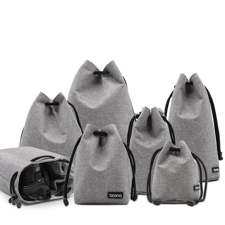 Benna Waterproof SLR Camera Lens Bag  Lens Protective Cover Pouch Bag, Color: Square Large(Gray) - free shipping - PMC TechLife - Order now!