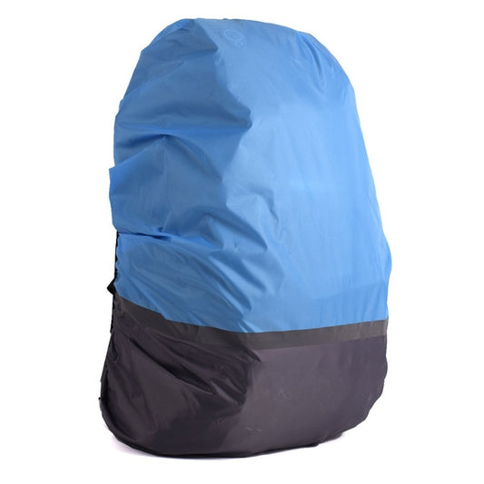 2 PCS Outdoor Mountaineering Color Matching Luminous Backpack Rain Cover, Size: L 45-55L(Gray + Blue) - Rain Cover Bags by PMC Jewellery | Online Shopping South Africa | PMC Jewellery | Buy Now Pay Later Mobicred