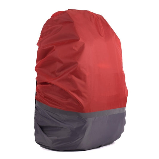 2 PCS Outdoor Mountaineering Color Matching Luminous Backpack Rain Cover, Size: L 45-55L(Gray + Red) - Rain Cover Bags by PMC Jewellery | Online Shopping South Africa | PMC Jewellery | Buy Now Pay Later Mobicred