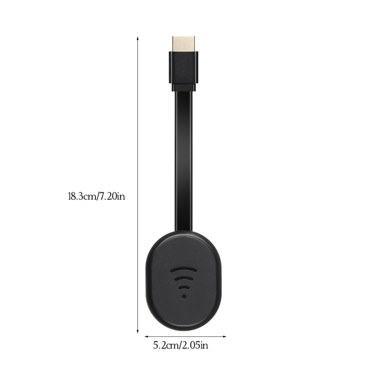 E38 Black Wireless WiFi Display Dongle Receiver Airplay Miracast DLNA TV Stick for iPhone, Samsung, and other Smartphones - Wireless Display Dongle by PMC Jewellery | Online Shopping South Africa | PMC Jewellery | Buy Now Pay Later Mobicred