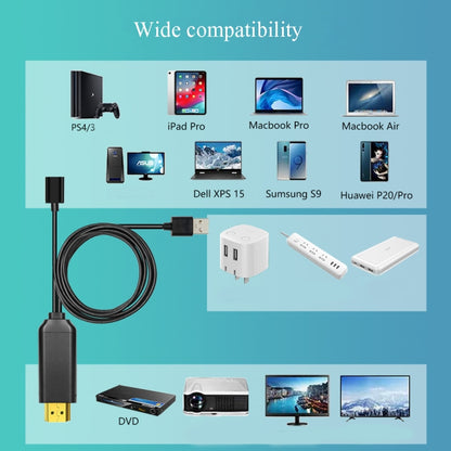 L3B Type-C USB To HDMI-Compatible  Audio Transfer Three-In-One HD Cable TV Screen Connector(Black) - Wireless Display Dongle by PMC Jewellery | Online Shopping South Africa | PMC Jewellery | Buy Now Pay Later Mobicred