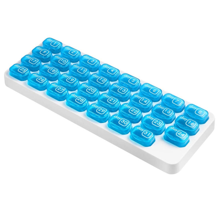 S-015 31 Grid Keyboard Type Plastic Pill Box(28.5x10.5x2.8cm) - free shipping - PMC TechLife - Order now!