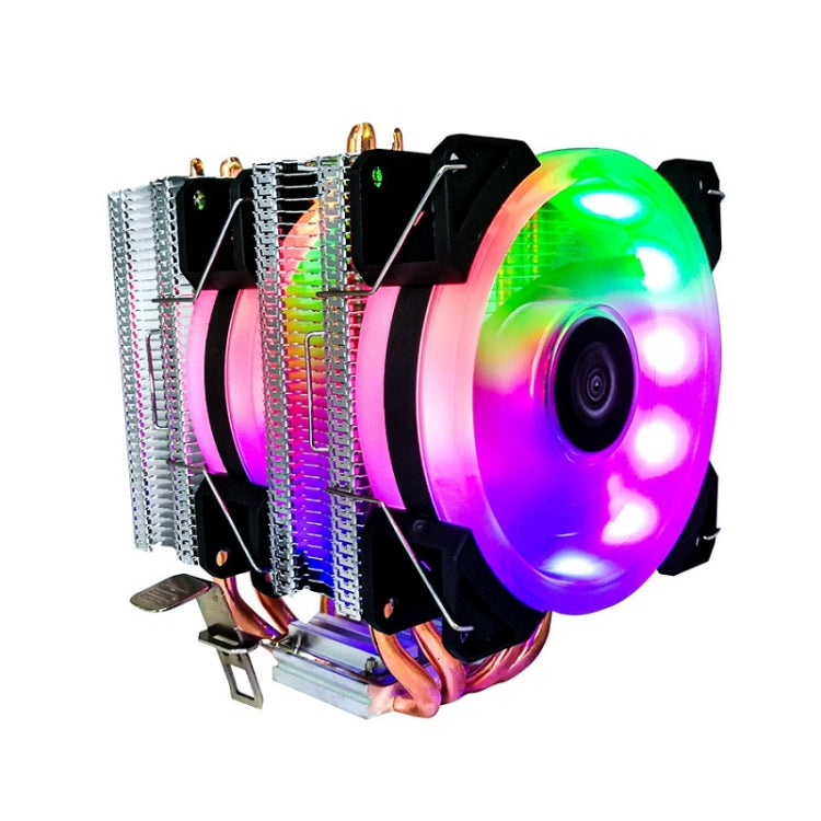 COOL STORM CT-4U-9cm Heat Pipe Dual-Tower CPU Radiator Copper Pipe 9 Cm Fan For Intel/AMD Platform Specification： Aurora Double Fan 3 Line - Fan Cooling by COOL STORM | Online Shopping South Africa | PMC Jewellery | Buy Now Pay Later Mobicred