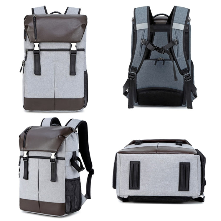 C3081 Camera  Computer Shoulder Digital Camera Bag Large Capacity Photography Backpack(Dark Gray) - Backpack by PMC TechLife | Online Shopping South Africa | PMC TechLife | Buy Now Pay Later Mobicred