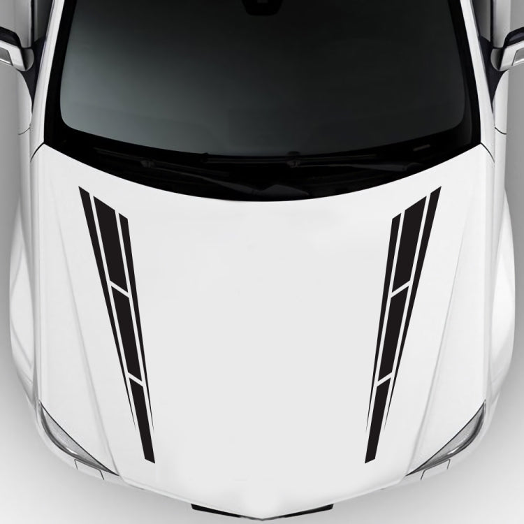 D-1037 Striped Car Sticker Car Side Door Cover Rearview Mirror Combination Sticker(Black) - Decorative Sticker by PMC Jewellery | Online Shopping South Africa | PMC Jewellery | Buy Now Pay Later Mobicred