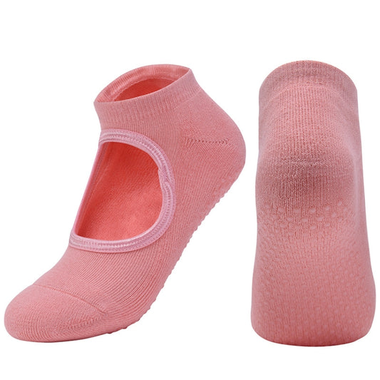 2 Pairs Combed Cotton Yoga Socks Towel Bottom Reveal Round Head Dance Fitness Sports Flooring Socks, Size: One Size(Orange) - Yoga Socks & Shoes by PMC Jewellery | Online Shopping South Africa | PMC Jewellery | Buy Now Pay Later Mobicred