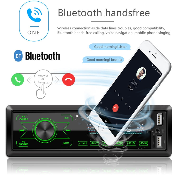 A2818 Car Bluetooth Speakerphone Car MP3 Player Function Touch Double U Disk Colorful Lights Radio, Specification: Standard+32G Memory Card - Car MP3 & MP4 & MP5 by PMC Jewellery | Online Shopping South Africa | PMC Jewellery | Buy Now Pay Later Mobicred