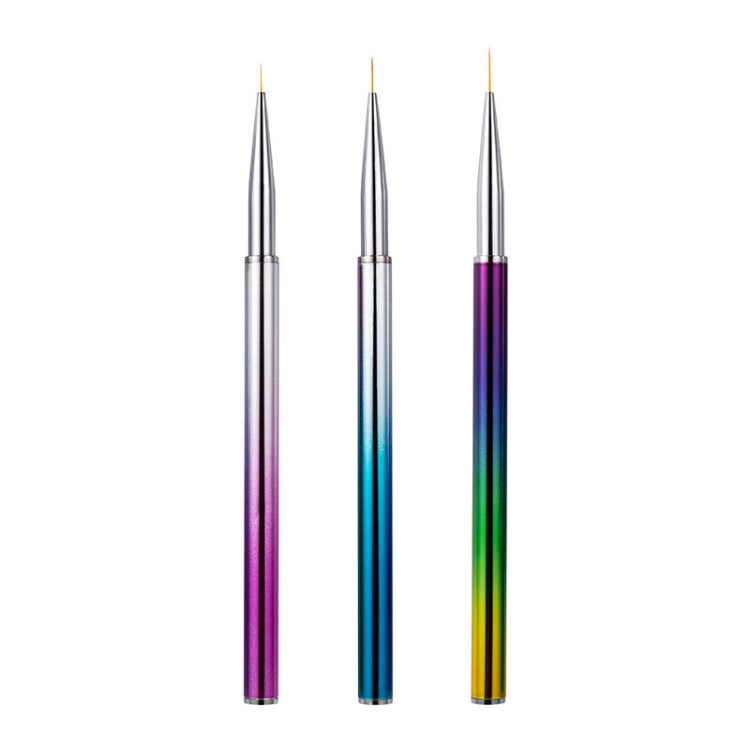 3 in 1 Color Titanium Nail Pen Color Drawing Pen Drawing Flower Nail Tool(7/9/11mm) - Nail Art Equipment by PMC Jewellery | Online Shopping South Africa | PMC Jewellery | Buy Now Pay Later Mobicred