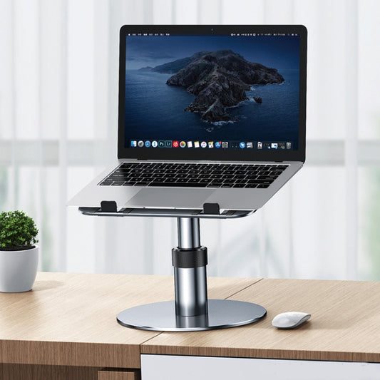 Oatsbasf 03597 Aluminum Alloy Notebook Heightening Bracket Notebook Computer Lifting Heat Dissipation Bracket Mobile Folding Table,Style: Elite Version-Gray - Laptop Stand by Oatsbasf | Online Shopping South Africa | PMC Jewellery | Buy Now Pay Later Mobicred