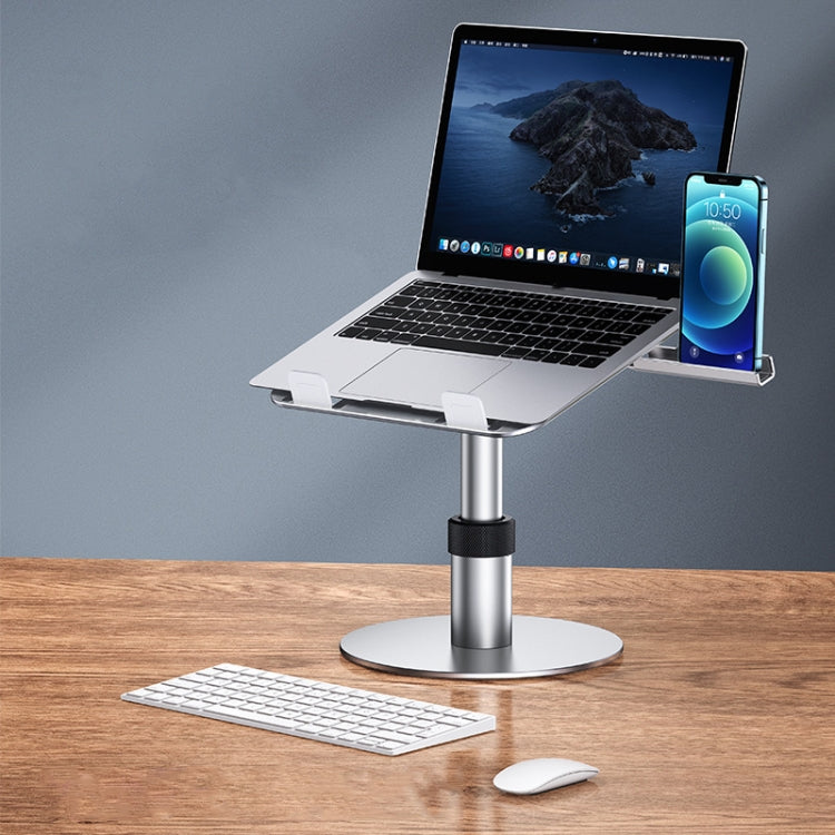 Oatsbasf 03597 Aluminum Alloy Notebook Heightening Bracket Notebook Computer Lifting Heat Dissipation Bracket Mobile Folding Table,Style: Deluxe Edition-Silver - Laptop Stand by Oatsbasf | Online Shopping South Africa | PMC Jewellery | Buy Now Pay Later Mobicred