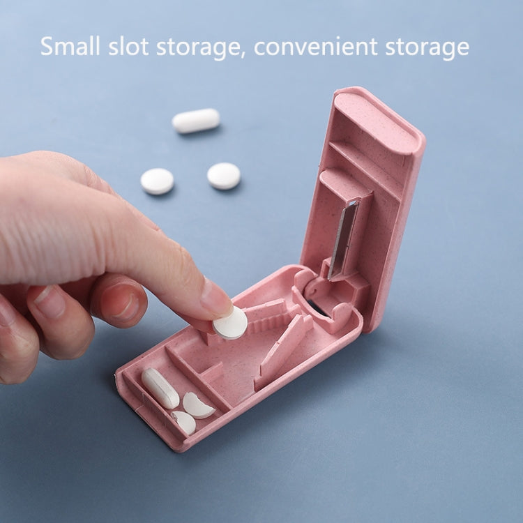 10 PCS JS010 Wheat Plastic Medicine Cutter Pill Divider(Pink) - free shipping - PMC TechLife - Order now!