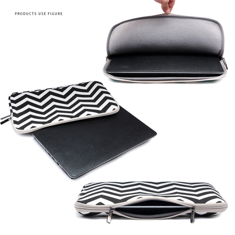LiSEN LS-525 Wavy Pattern Notebook Liner Bag, Size: 15 inches(Gray) - 15 inch by LiSEN | Online Shopping South Africa | PMC TechLife | Buy Now Pay Later Mobicred