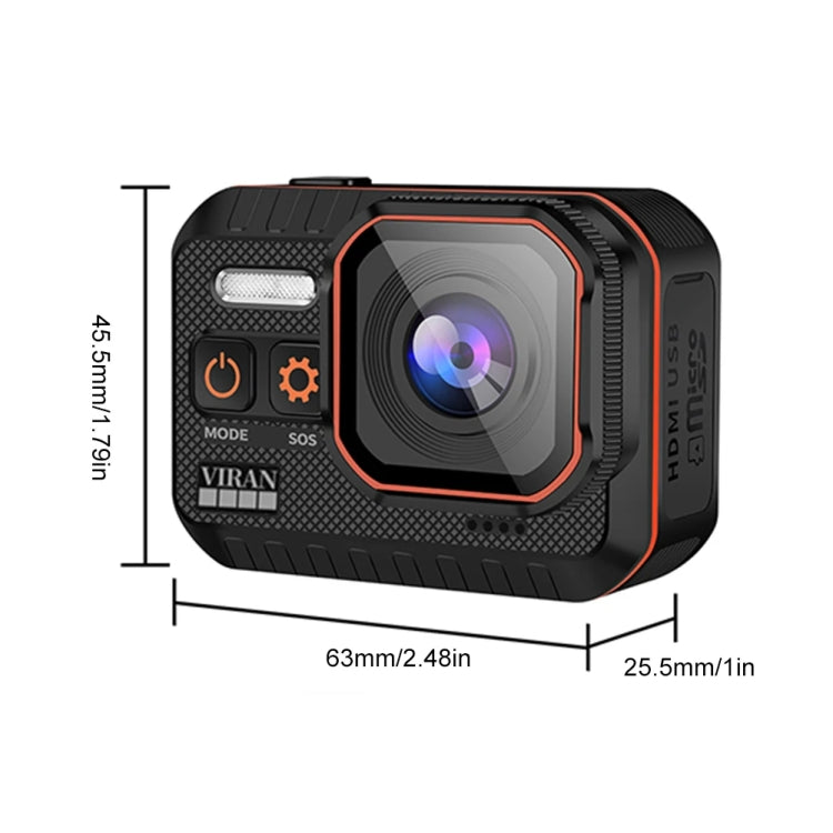 SC002-12 4K Outdoor Sports Camera WiFi Diving Waterproof Mini Camera(Black) - Other Camera by PMC TechLife | Online Shopping South Africa | PMC TechLife | Buy Now Pay Later Mobicred