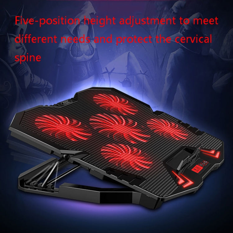 ICE COOREL K5 Laptop Radiator Computer Cooling Bracket, Colour: Touch Version (Black Red) - free shipping - PMC Jewellery - Order now!