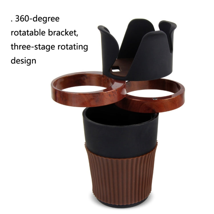 SUITU R151-4  Car Air Outlet Storage Water Cup Holder Mobile Phone Navigation Multi-function Storage Box(Mahogany) - Car Drink Holders by SUITU | Online Shopping South Africa | PMc TechLife | Buy Now Pay Later Mobicred