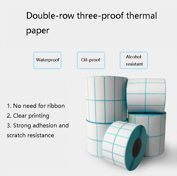 Sc5030 Double-Row Three-Proof Thermal Paper Waterproof Barcode Sticker, Size: 40 x 60 mm (2000 Pieces) - Printer Accessories by PMC TechLife | Online Shopping South Africa | PMC TechLife | Buy Now Pay Later Mobicred
