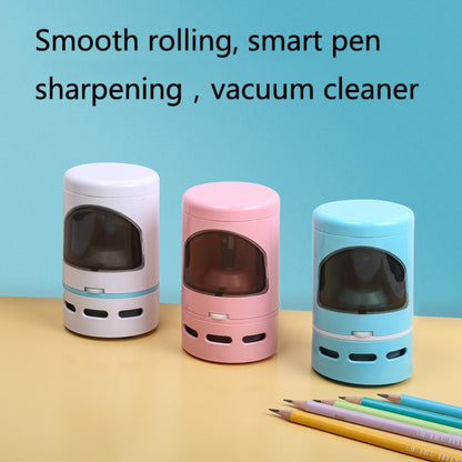 XCQ-01 Multifunctional Desktop Vacuum Cleaner with Pencil Sharpener Function(White) - Mini Vacuum Cleaner by PMC Jewellery | Online Shopping South Africa | PMC Jewellery | Buy Now Pay Later Mobicred