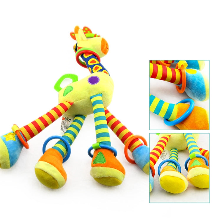 Baby Carriage Hanging Toy 0-1 Year Old Bell Teether Giraffe Bed Bell(Yellow) - Strollers Accessories by PMC TechLife | Online Shopping South Africa | PMC TechLife | Buy Now Pay Later Mobicred