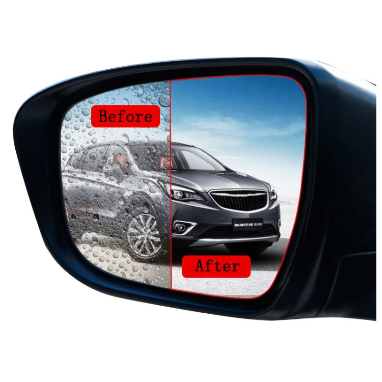 2pcs /Set Rainproof Anti-Fog And Anti-Reflective Film For Car Rearview Mirror Ellipse 100X145mm(Transparent) - Auto Film by PMC Jewellery | Online Shopping South Africa | PMC Jewellery | Buy Now Pay Later Mobicred