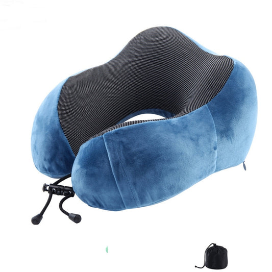 Magnetic Memory Foam U-shaped Pillow Suitable for Travel Solid Pillows(Blue) - Cushions & Pillows by PMC Jewellery | Online Shopping South Africa | PMC Jewellery | Buy Now Pay Later Mobicred