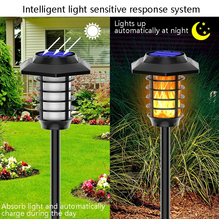 Solar LED Lawn Simulation Flame Lamp Outdoor Garden Lighting Landscape Light, Spec: 66 LED - Solar Lights by PMC Jewellery | Online Shopping South Africa | PMC Jewellery