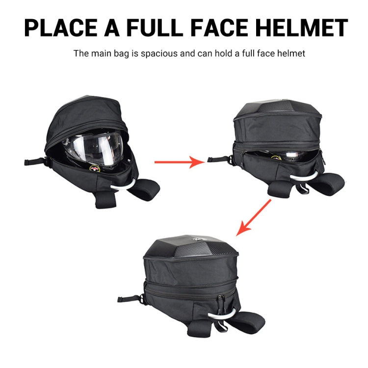 GHOST RACING GR-BB04 Motorcycle Riding Backpack Locomotive Hard Shell Bag Anti-Rain Helmet Computer Bag(Black) - Bags & Luggages by GHOST RACING | Online Shopping South Africa | PMC Jewellery | Buy Now Pay Later Mobicred