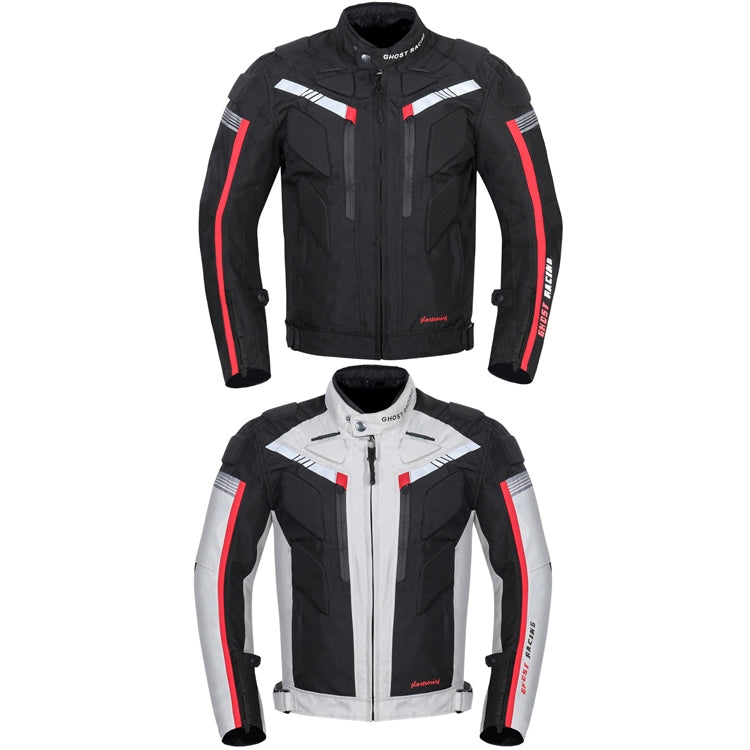 GHOST RACING GR-Y07 Motorcycle Cycling Jacket Four Seasons Locomotive Racing Anti-Fall Cloth, Size: M(Light Grey) - Protective Gear by GHOST RACING | Online Shopping South Africa | PMC Jewellery | Buy Now Pay Later Mobicred
