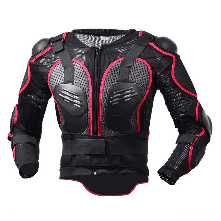 GHOST RACING F060 Motorcycle Armor Suit Riding Protective Gear Chest Protector Elbow Pad Fall Protection Suit, Size: S(Red) - free shipping - PMC TechLife - Order now!