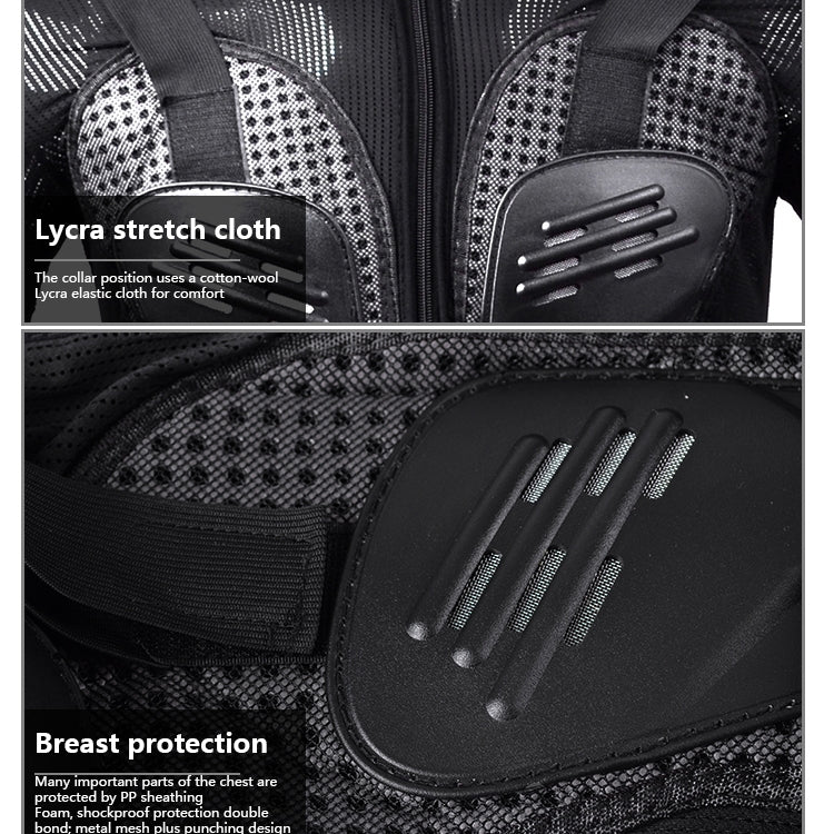 GHOST RACING F060 Motorcycle Armor Suit Riding Protective Gear Chest Protector Elbow Pad Fall Protection Suit, Size: M(Red) - Protective Gear by GHOST RACING | Online Shopping South Africa | PMC TechLife | Buy Now Pay Later Mobicred