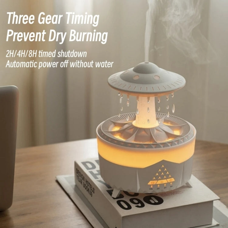 UFO Water Drop Aromatherapy Humidifier Desktop Remote Control Diffuser, Plug: US Plug(White) - free shipping - PMC TechLife - Order now!